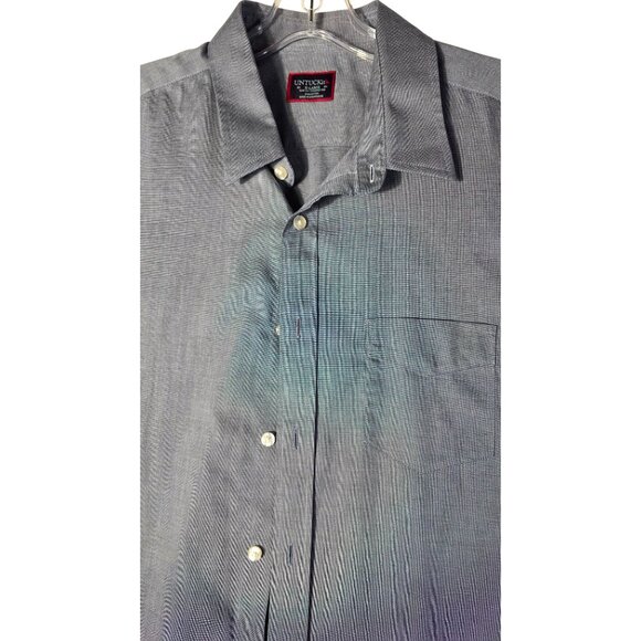 UNTUCKIT Short Sleeve Men's Casual Shirt Size XL Dark Gray - Picture 6 of 9